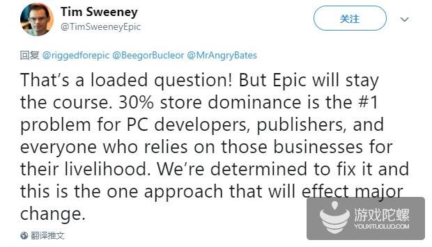 Epic Games CEO：如果Steam答应88%分成，就停止新游独占